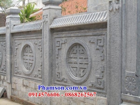 32 Lan can đá đẹp lạng sơn - tường bao bằng đá nguyên khối