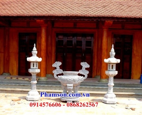 68 Lư hương đá đẹp hòa bình - đỉnh hương đá đền chùa