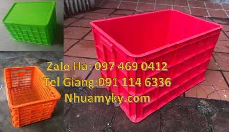 Sóng nhựa bít 1T9, Khay nhựa Đựng Thực Phẩm, Thùng Nhựa Đặc Có Nắp, Sóng nhựa 26 bánh xe Thùng nhựa