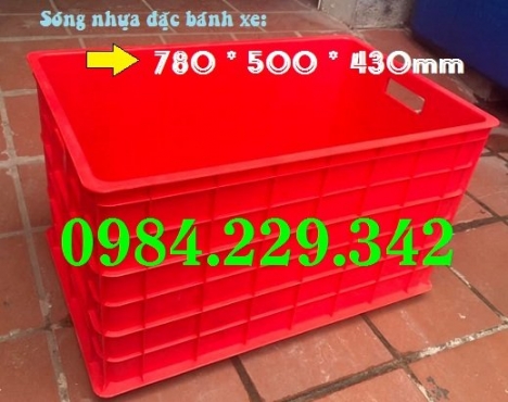 Thùng nhựa đặc 5 bánh, sóng nhựa đặc bánh xe, sóng nhựa đặc 8 tầng