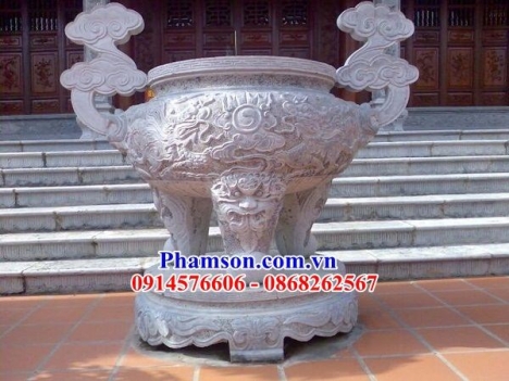 68 Lư hương đá đẹp hòa bình - đỉnh hương đá đền chùa
