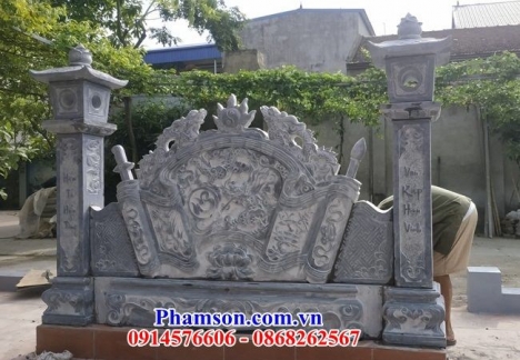 199 Cuốn thư đá đẹp điện biên - bức bình phong bằng đá khối