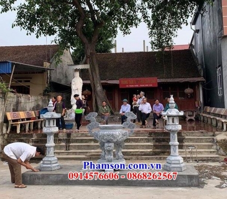 68 Lư hương đá đẹp hòa bình - đỉnh hương đá đền chùa