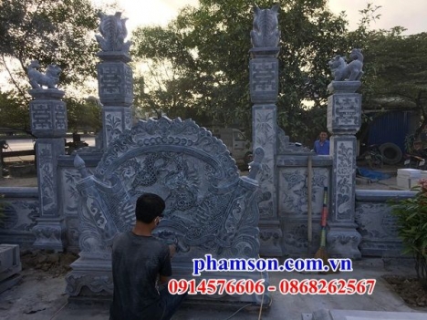199 Cuốn thư đá đẹp điện biên - bức bình phong bằng đá khối
