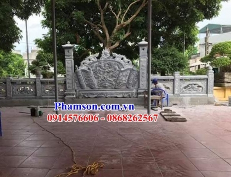 199 Cuốn thư đá đẹp điện biên - bức bình phong bằng đá khối