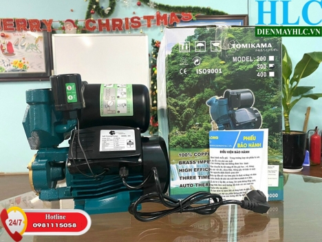 Máy bơm nước điện tăng áp giá tốt, chính hãng Tomikama 300w