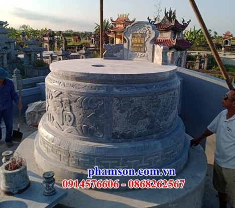 008 mộ đá tròn đẹp nhất quảng trị - lăng mộ để tro hài cốt