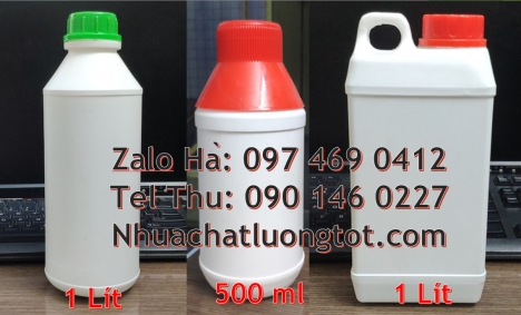 Chai nhựa 1 lít vuông đựng dầu ăn, Chai hdpe, chai nhựa 30ml nắp garenty Chai 100ml chai hdp