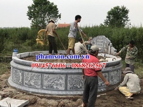 88 Mộ đá tròn đẹp nhất bình định - giá bán lăng mộ tròn