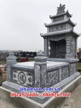 008 Mộ đá ba mái đẹp tiền giang - nhà mồ để tro cốt