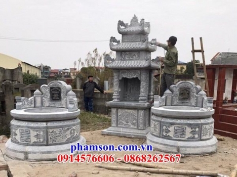 51 Mộ đá tròn đẹp thừa thiên huế - lăng mộ tròn để tro hài cốt