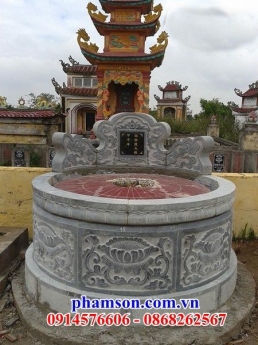 88 Mộ đá tròn đẹp nhất bình định - giá bán lăng mộ tròn