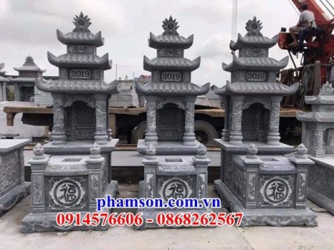 008 Mộ đá ba mái đẹp tiền giang - nhà mồ để tro cốt