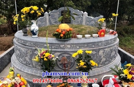 008 mộ đá tròn đẹp nhất quảng trị - lăng mộ để tro hài cốt