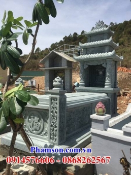 008 Mộ đá ba mái đẹp tiền giang - nhà mồ để tro cốt