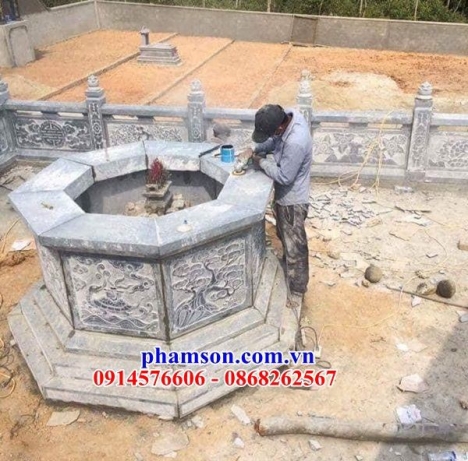 008 mộ đá tròn đẹp nhất quảng trị - lăng mộ để tro hài cốt
