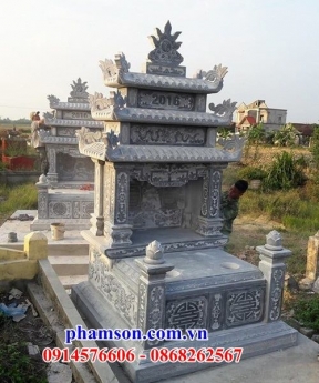 008 Mộ đá ba mái đẹp tiền giang - nhà mồ để tro cốt