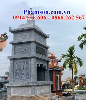 127 bảo tháp sư trụ trì tại bắc giang - mẫu lăng mộ đá đẹp