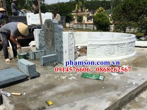 008 mộ đá tròn đẹp nhất quảng trị - lăng mộ để tro hài cốt