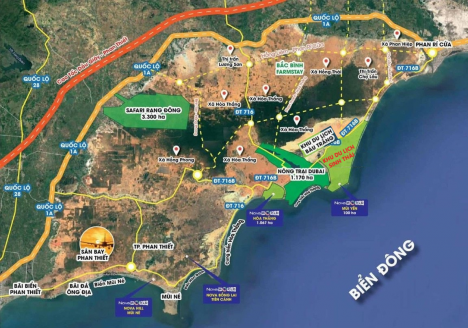 Đất Bình Tân Gần KDL Safari 3.300ha Rạng Đông Giá Chỉ 120K/m2, SHR