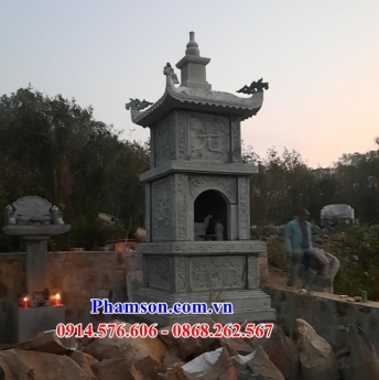 127 bảo tháp sư trụ trì tại bắc giang - mẫu lăng mộ đá đẹp