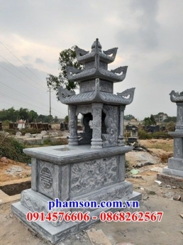 008 Mộ đá ba mái đẹp tiền giang - nhà mồ để tro cốt