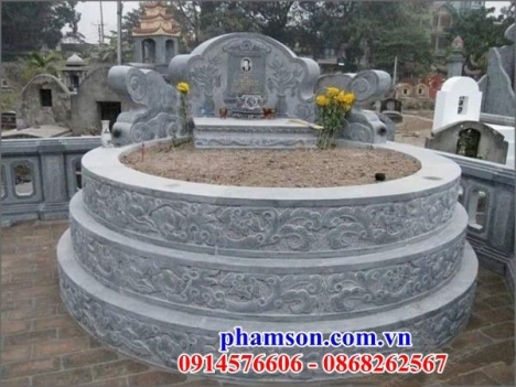 008 mộ đá tròn đẹp nhất quảng trị - lăng mộ để tro hài cốt