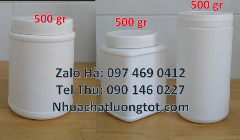Hũ 1kg vặn, Hũ giá rẻ, Hũ nhựa hdpe 500gr đựng hóa chất, hũ 1kg đựng bột mới 100% Hủ nhựa 200gr