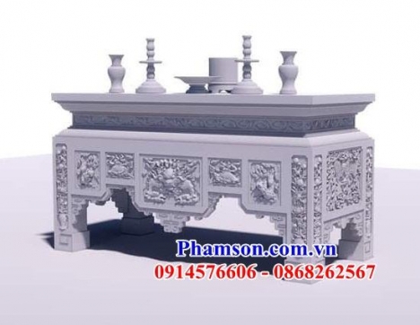 016 Bàn lễ đá đẹp gia lai - bàn lễ ngoài trời bằng đá