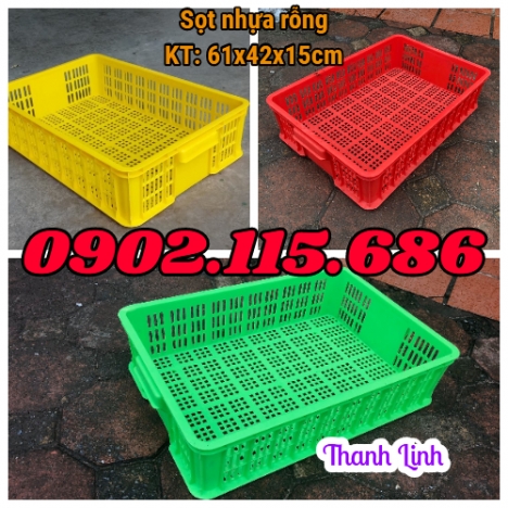 Sọt nhựa rỗng, sọt nhựa HS008, sóng nhựa bít, thùng nhựa rỗng, sọt nhựa đựng hoa quả, sóng nhựa HS00