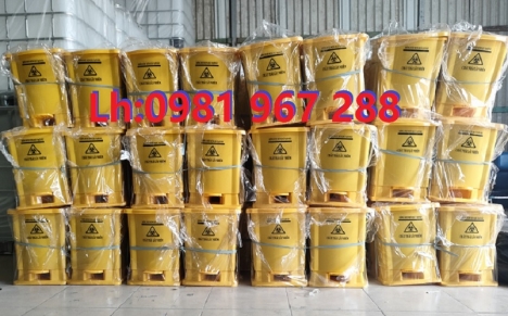 Báo giá thùng rác y tế 25 l ,thùng rác đạp chân y tế 25 l