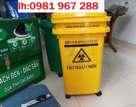 Thùng rác nhựa  60 lít ,thùng rác công cộng 60 l