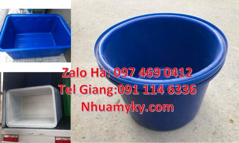 thùng nhựa vuông 750 lít, Thùng nhựa vuông, Thùng tròn 1000l, Thùng nhựa 1200 lít đựng muối