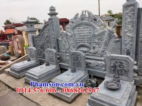 107 Mộ đá đẹp cao bằng - mẫu mộ đá không mái bằng đá khối