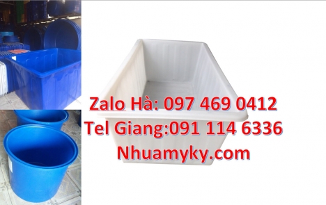 thùng nhựa vuông 750 lít, Thùng nhựa vuông, Thùng tròn 1000l, Thùng nhựa 1200 lít đựng muối