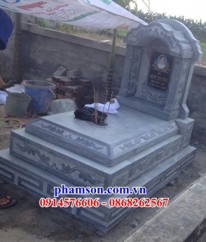 55 Mộ đá mỹ nghệ trà vinh - lăng mộ không mái để tro cốt