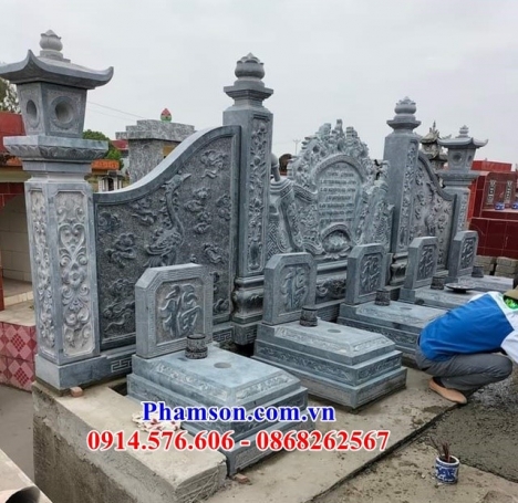 107 Mộ đá đẹp cao bằng - mẫu mộ đá không mái bằng đá khối