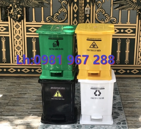 Báo giá thùng rác y tế 25 l ,thùng rác đạp chân y tế 25 l