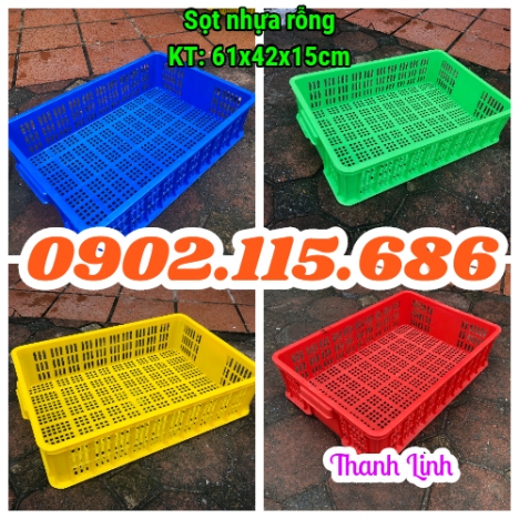 Sọt nhựa rỗng, sọt nhựa HS008, sóng nhựa bít, thùng nhựa rỗng, sọt nhựa đựng hoa quả, sóng nhựa HS00