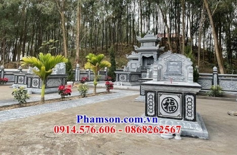 107 Mộ đá đẹp cao bằng - mẫu mộ đá không mái bằng đá khối