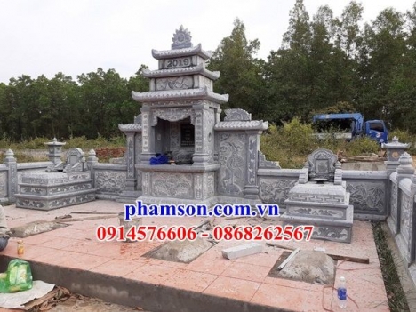 55 Mộ đá mỹ nghệ trà vinh - lăng mộ không mái để tro cốt