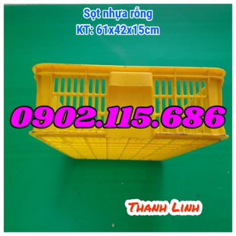 Sọt nhựa rỗng, sọt nhựa HS008, sóng nhựa bít, thùng nhựa rỗng, sọt nhựa đựng hoa quả, sóng nhựa HS00