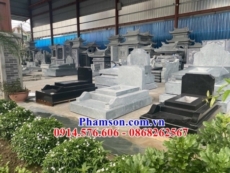 107 Mộ đá đẹp cao bằng - mẫu mộ đá không mái bằng đá khối