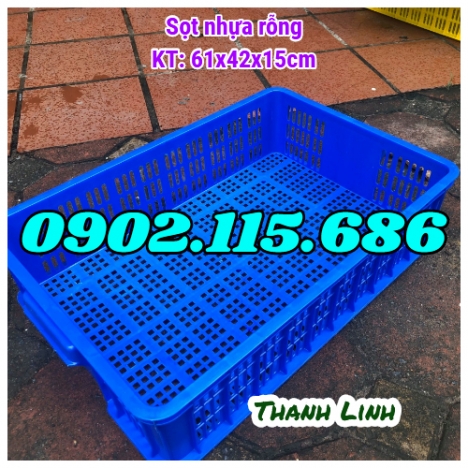Sọt nhựa rỗng, sọt nhựa HS008, sóng nhựa bít, thùng nhựa rỗng, sọt nhựa đựng hoa quả, sóng nhựa HS00