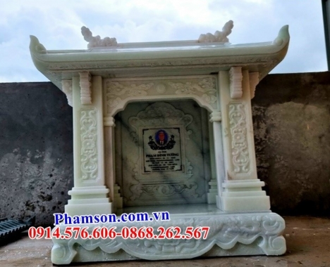 630 bàn thờ ông thiên đẹp tiền giang - cây hương đá