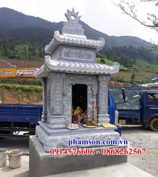 95 Miếu đá thờ ông thiên vĩnh long - cây hương đá nguyên khối