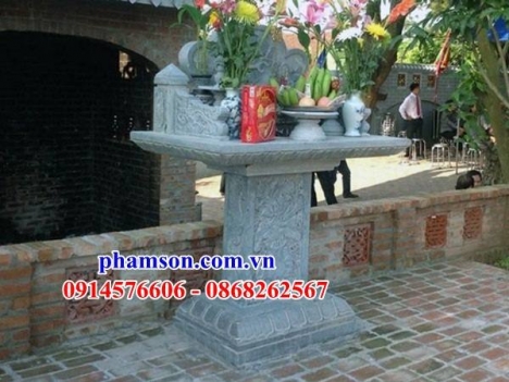 95 Miếu đá thờ ông thiên vĩnh long - cây hương đá nguyên khối