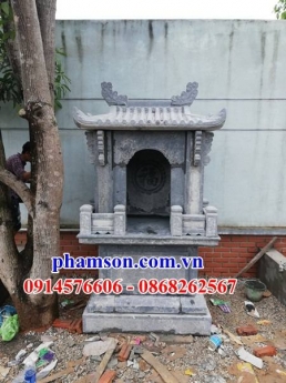 95 Miếu đá thờ ông thiên vĩnh long - cây hương đá nguyên khối
