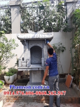 630 bàn thờ ông thiên đẹp tiền giang - cây hương đá