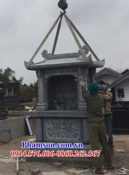 630 bàn thờ ông thiên đẹp tiền giang - cây hương đá